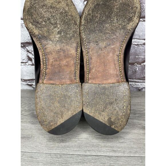 Vtg Royal Tweed Burgundy Leather Tassel Loafers Dress Shoes Men’s Sz 10M US/43EU - Picture 8 of 16